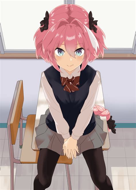 pink haired anime femboy|original, pink hair, otokonoko / Cute femboy